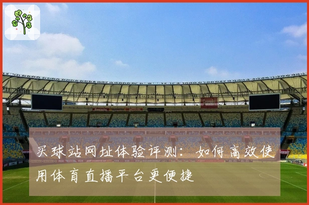 买球站网址体验评测：如何高效使用体育直播平台更便捷